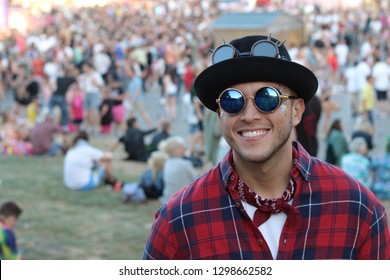 Cute Music Festival Male Attendant