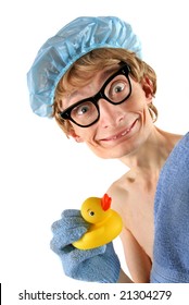 nerd rubber duck