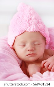 Cute New Born Baby Girl Sleeping