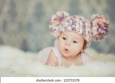 Cute Newborn Baby Girl