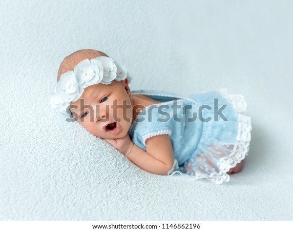 infant blue dress