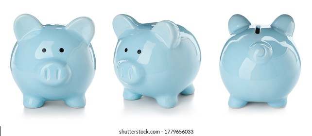 Cute piggy banks on white background - Shutterstock ID 1779656033