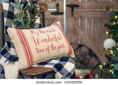 Cute Pillow For Christmas - Rustic Modern Farmhouse Style Christmas Decor For The Home