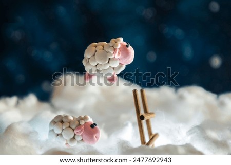 Similar – Image, Stock Photo Sheep on a staircase Lamb