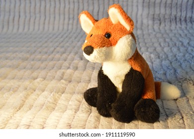 Cute Plush Fox With Dramatic Lighting 