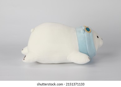 Cute Polar Bear Pilot Pillow Doll Toy Plush Kids Toy