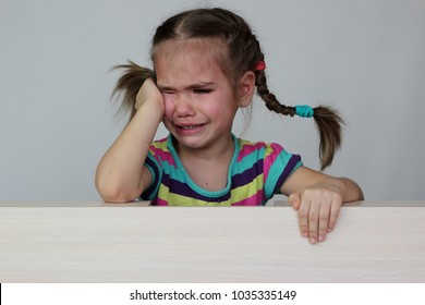 Cute Sad 5 Years Old Girl Stock Photo 1035335149 | Shutterstock