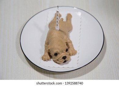 Cute Shar Pei Dog Shape Cake