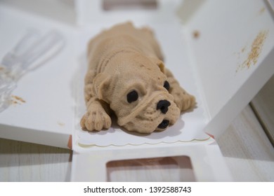 Cute Shar Pei Dog Shape Cake