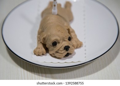 Cute Shar Pei Dog Shape Cake