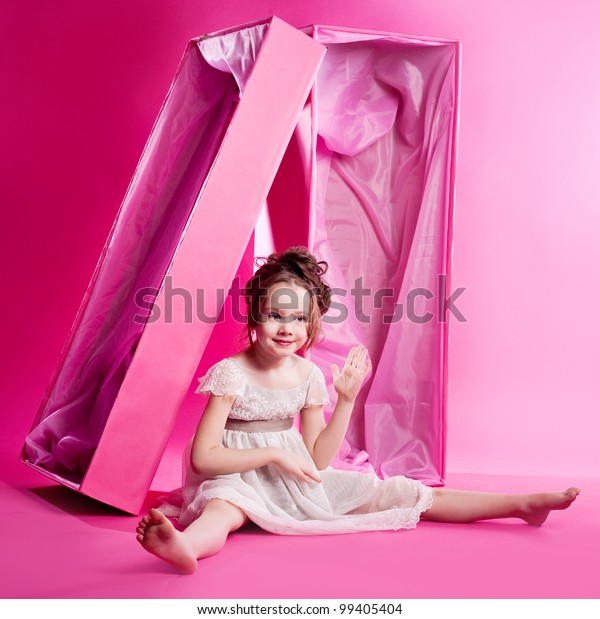 Cute Six Year Old Girl Photographed Stock Photo (Edit Now) 99405404