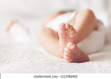 Cute sleeping newborn - Shutterstock ID 1111986902