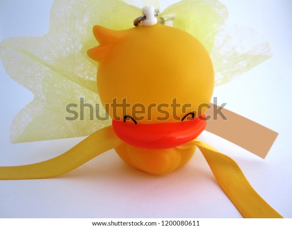 Cute Smiling Yellow Duck Sweeties Holder Stock Photo Edit Now