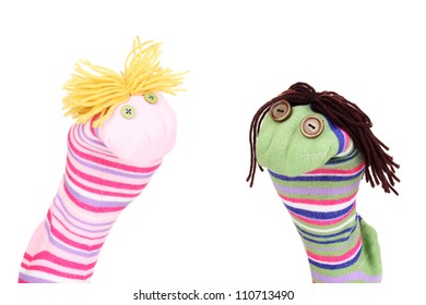 Cute Sock Puppets Isolated On White Stock Photo 110504891 | Shutterstock