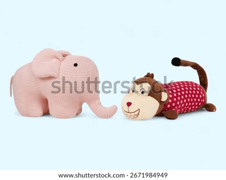 Cute Soft Elephant and Monkey Plush Toys