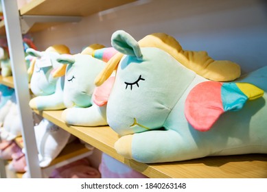 Cute Stuffed Unicorn Toys Are On The Shelf