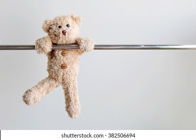 hanging teddy bear