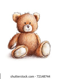 Teddy Bear Drawing Images, Stock Photos & Vectors | Shutterstock
