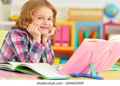 Cute Teen Girl Doing Homework Her Stock Photo 1694455909 | Shutterstock