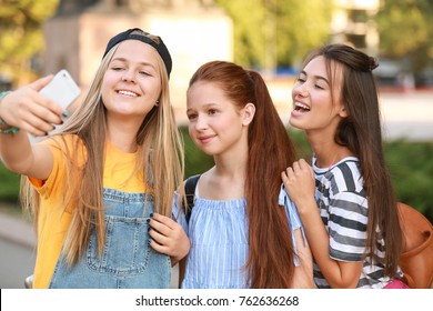 Young School Teen Selfie