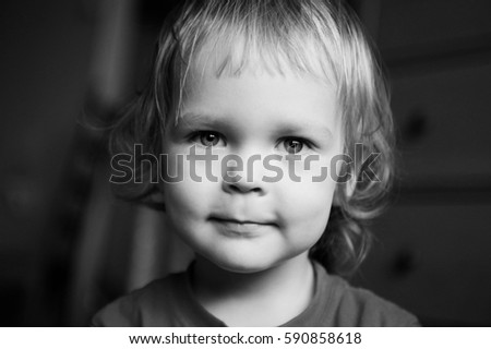 Similar – Image, Stock Photo Beautiful boy four year old with long blond hair