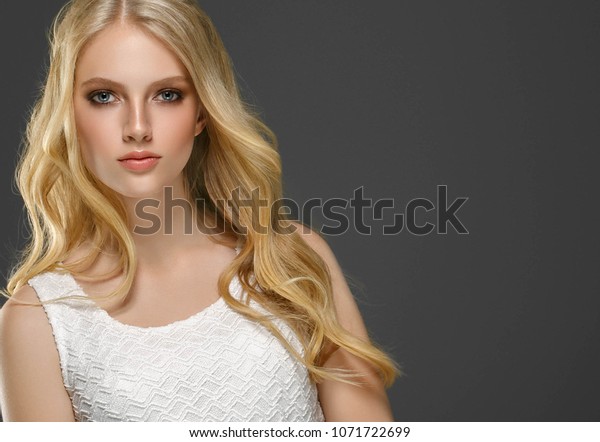 Cute Woman Portrait Beautiful Girl Long Stock Photo Edit Now