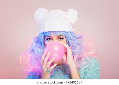 Imagenes Fotos De Stock Y Vectores Sobre Pastel Pink Hair