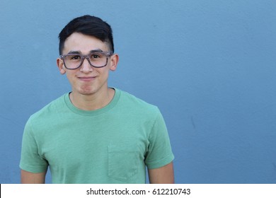 Cute Young Ethnic Male With Glasses