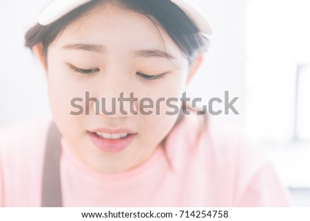 Consider, that asian teen girl face close up Delightful asian teen girl face close up seems me