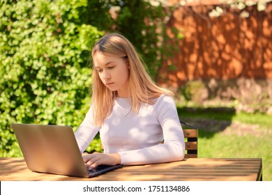 Cute Young Teen Girl Learning Online Stock Photo 1751134886 | Shutterstock