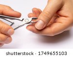 Cuticle removal tool. Cut manicure at home. Tools for manicure.