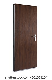 Cutout Isolated Wood Door