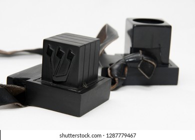 Cutout of Tifillin on white background