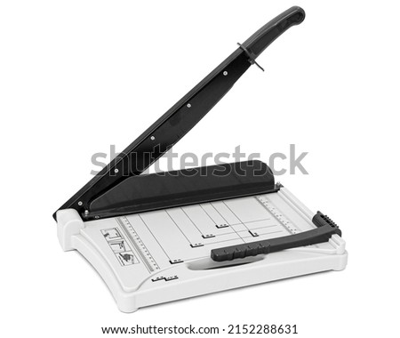Cutter for a paper, isolated on white background, with clipping path
