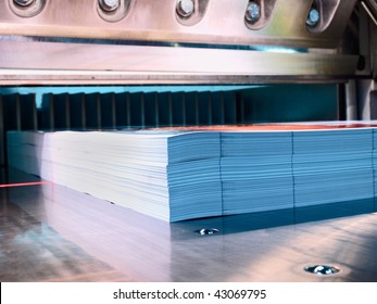 Cutter In A Printing Company