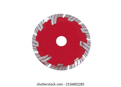 Cutting disk on the white background
