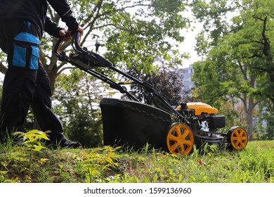 Cutting And Trimming The Lawn