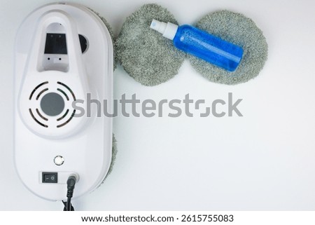 A cuttingedge cleaning device has been showcased, complete with cleaning pads and a convenient spray bottle