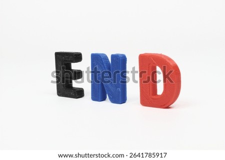 Cutting-Edge Technology "END" Expression, Design, Message.