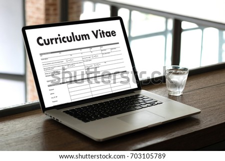 Cv Curriculum Vitae Job Interview Concept Stock Photo Edit Now