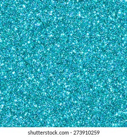 Cyan Glitter For Texture Or Background