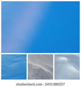 Cyan neutral backgrop for presentation design. Blue base for website, print, basis for banner.