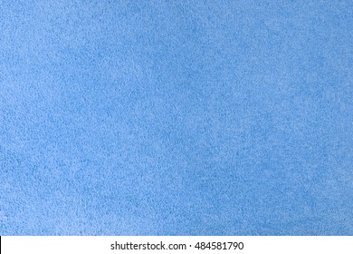 Cyan Velour Texture. Horizontal Close Up