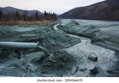 Cyanide Lake In The Taiga