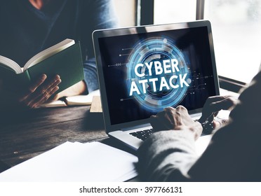 Cyber Attack Hacker Phishing Security System Concept