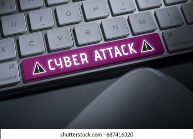 Cyber Attack Keyboard Button