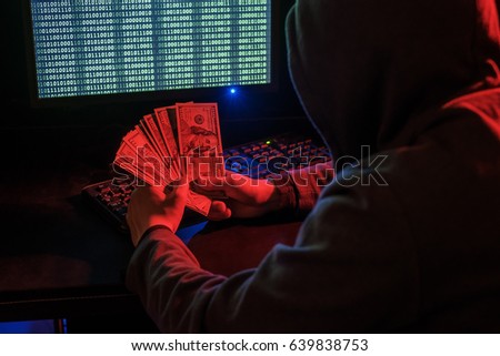 Cyber criminal calculates revenue from extortion or a virus program.
