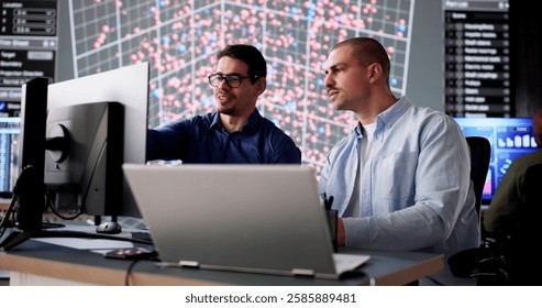 In the Cyber Data Team and Monitoring Center, a diverse group of professionals work together to ensure the security of computer technology and data.