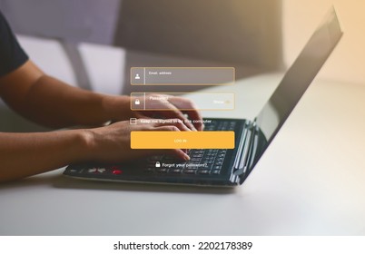 Cyber ​​concept information and encryption Secure access to users' personal data secure internet access cyber security