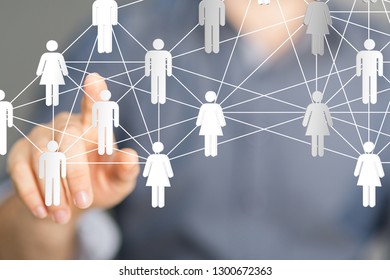cyber network in hand - Shutterstock ID 1300672363